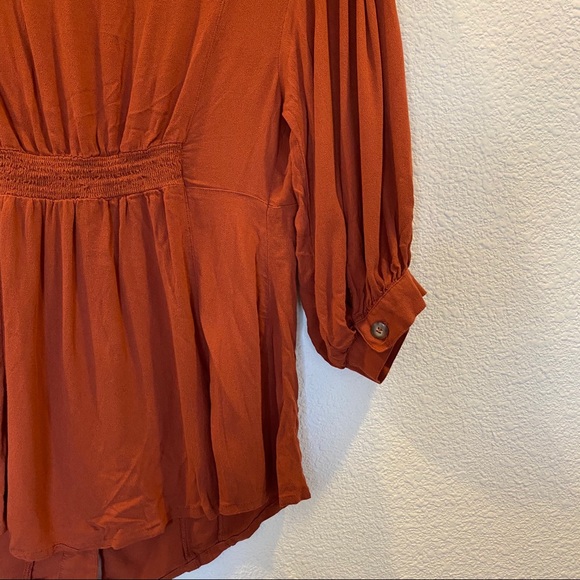 FREE PEOPLE  Asymmetric button Tunic - Picture 8 of 11